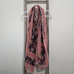 ⭐️40% Off⭐️ Piazza Italia Coral and Navy Scarf